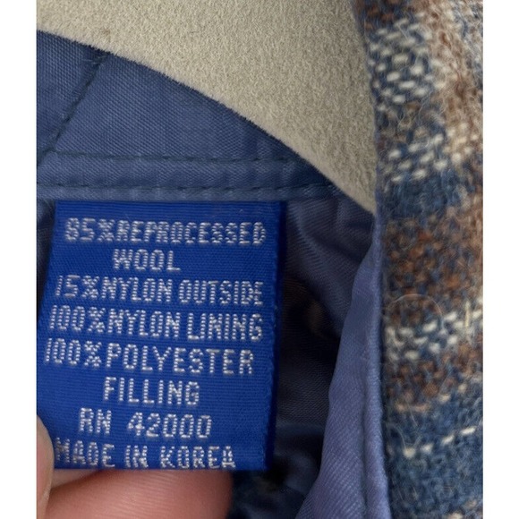 Vintage Northern Summit Wool Blend Plaid Shirt Jacket Flannel Quilt Lined Size M - Picture 3 of 10